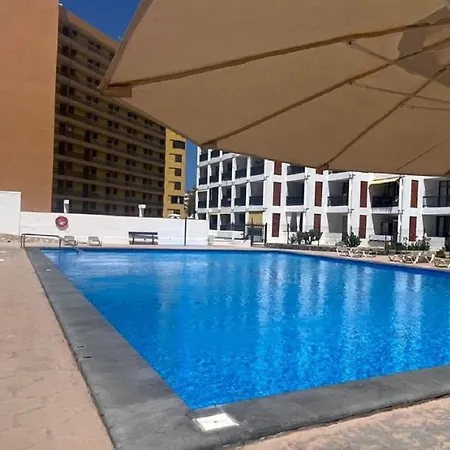 Beach And Pool In Apartment Playa de las Americas (Tenerife)